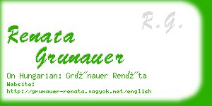renata grunauer business card